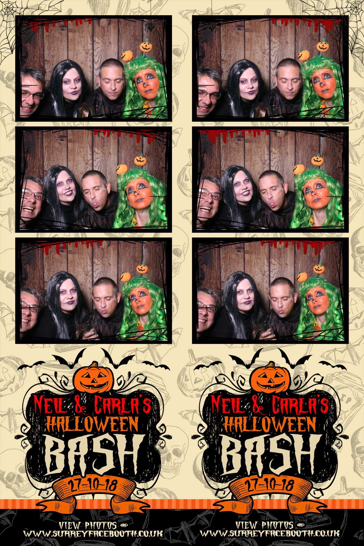 Neil & Carla's Halloween Bash | View more photos from the event at galleries.surreyfacebooth.co.uk/u/Surrey-FaceBooth/Neil-Carlas-Halloween-Bash